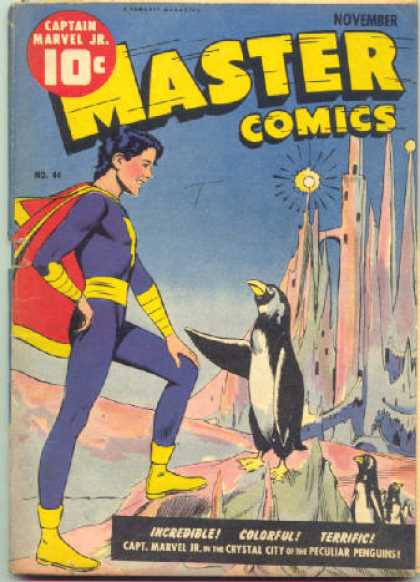 Master Comics 44 - Hero - Flying With Cap - Female Hero - Orignal Comic - Paper Back