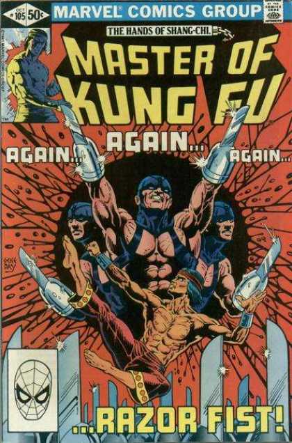 Master of Kung Fu 105 - Marvel Comics Group - Hands Of Shang-chi - Again - Comics Code - Razor Fist