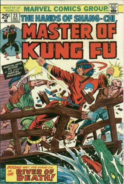 Master of Kung Fu 23 - Shang Chi - Marvel Comics - River Of Death - Crocodile - Martial Arts