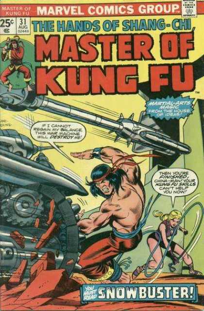 Master of Kung Fu 31 - Marvel Comics Group - Kung-fu - Hands Of Shang-chi - Martial Arts Magic - Snowbuster