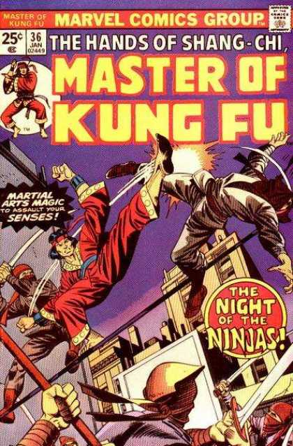 Master of Kung Fu 36 - Marvel - Superhero - Martial Arts - Ninjas - Purple
