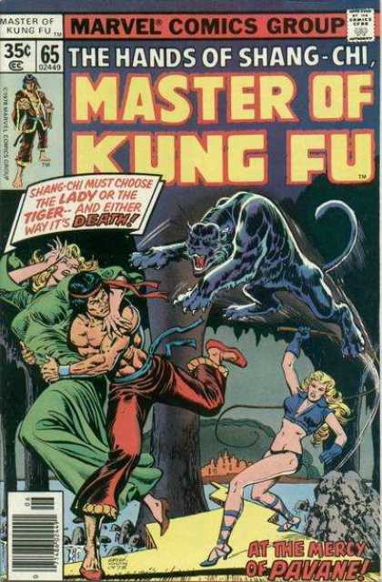 Master of Kung Fu 65 - Black Panther - Guy Saving A Girl - Woman With A Whip - Forest - Martial Arts - Ernie Chan