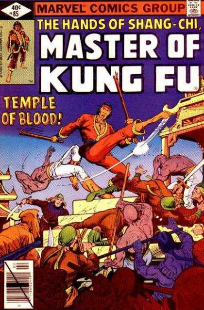 Master of Kung Fu 85 - Mavrel Comics Group - The Hands Of Shang-chi - Temple Of Blood - Ninja - Fighting