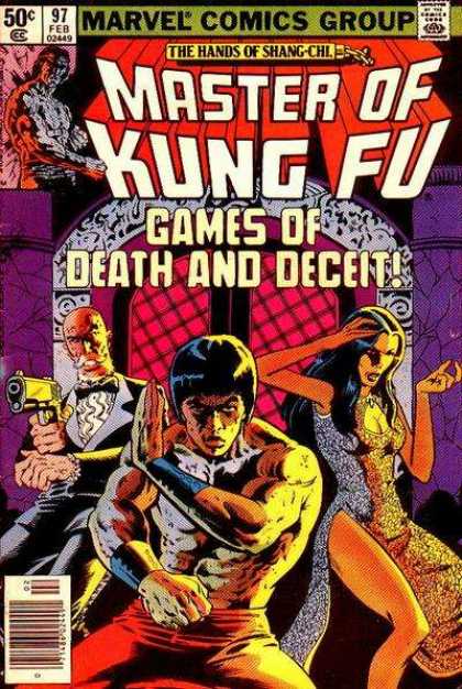 Master of Kung Fu 97 - Marvel - Gun - Tux - Bald - Window