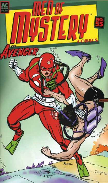 Men of Mystery 55 - Ac Comics - The Avenger - Superhero - Scuba Mask - Bubbles