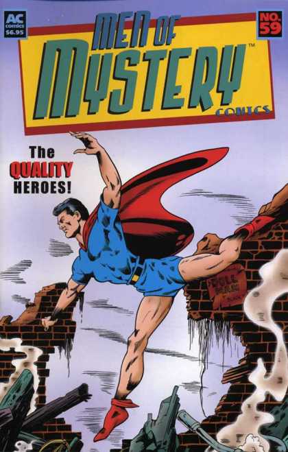 Men of Mystery 59 - Rubble - Doll Man - Red Cape - Smoke - Blue Shorts
