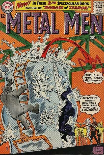 Spectacular - Book - Platinum - Mercury - Invented - Dan Jurgens, Duncan Rouleau Metal Men 2 - Spectacular - Book - Platinum - Mercury - Invented - Dan Jurgens, Duncan Rouleau