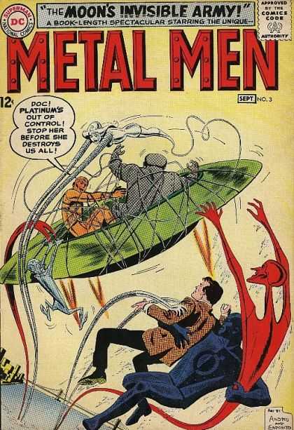 Alien - Ufo - Cords - Strings - Platinum - Dan Jurgens, Ross Andru Metal Men 3 - Alien - Ufo - Cords - Strings - Platinum - Dan Jurgens, Ross Andru