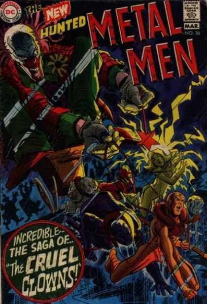 Dc Comics - Clowns - Silver Age - Robots - Superheros Metal Men 36 - Dc Comics - Clowns - Silver Age - Robots - Superheros