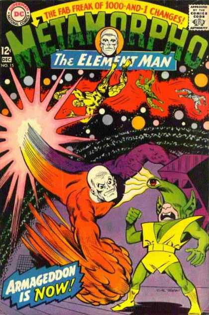 Metamorpho 15 - Dc - The Element Man - December - 12 Cents - Armageddon