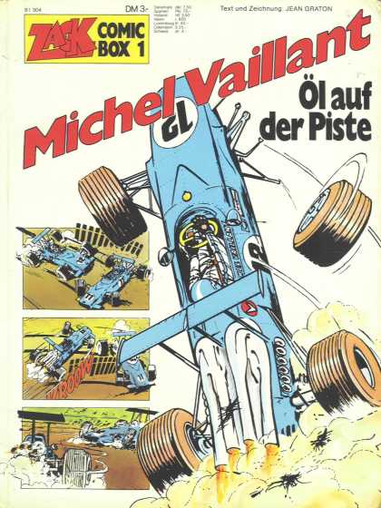 Michel Vaillant 1 - Zack Comic Box - Tyres - Vehicles - One Side Up - Text Und Zeichnung