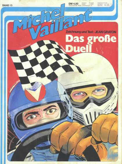 Michel Vaillant 13 - Checkered Flag - Helmet - Steering Wheel - Glasses - Das Grobe Duell