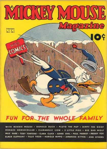 Mickey Mouse Magazine 17 - Donald Duck - Snow Ball - Snow - Cap - Fun For The Whole Family