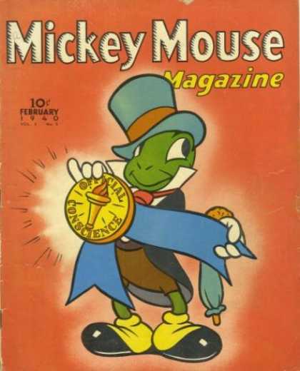 Mickey Mouse Magazine 53 - Gold Medal - Official Conscience - Mickey Max - Long Hat - Black Shoe