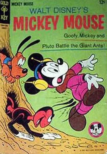 Mickey Mouse 102 - Walt Disney - Goofy - Pluto - Giant Ants - Gold Key