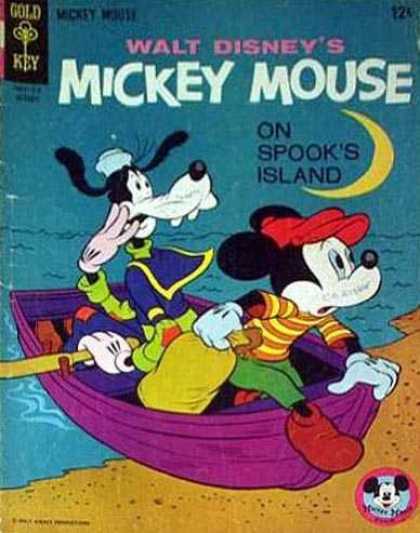 Mickey Mouse 103 - Goofy - Spooks Island - Boat - Oars - Scary