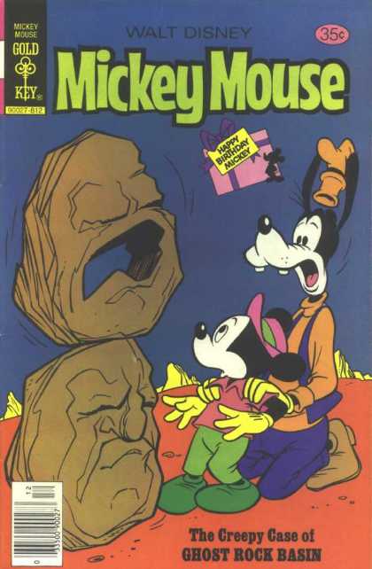 Mickey Mouse 190 - Walt Disney - Gold Key - Happy Birthday Mickey - Goofy - The Creepy Case Of Ghost Rock Basin