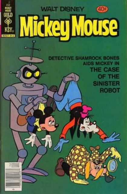 Mickey Mouse 202 - Walt Disney - Goofy - The Case Of The Sinister Robot - Detective Shamrock Bones - Gold Key