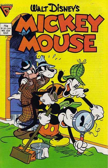 Mickey Mouse 224 - Goofy Has Pipe Dreams - Sherlock Bones - Hair Today - Clueless Canines - Mouse In Mysterious Magnifying Mystery