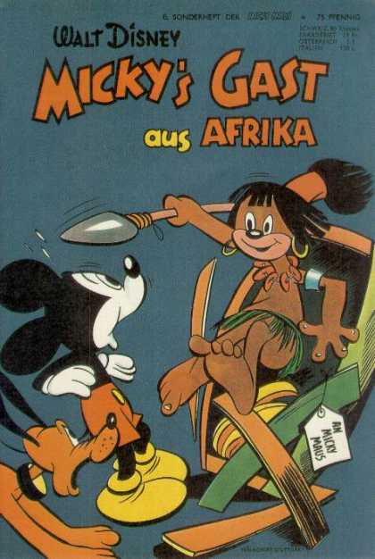 Micky Maus Sonderheft 7 - Walt Disney - Spears - Pluto - Native - Afrika