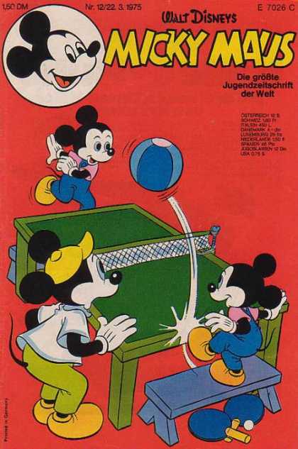 Micky Maus 1005 - Table Tennis - Game - Walt Disneys - Ball - Bat