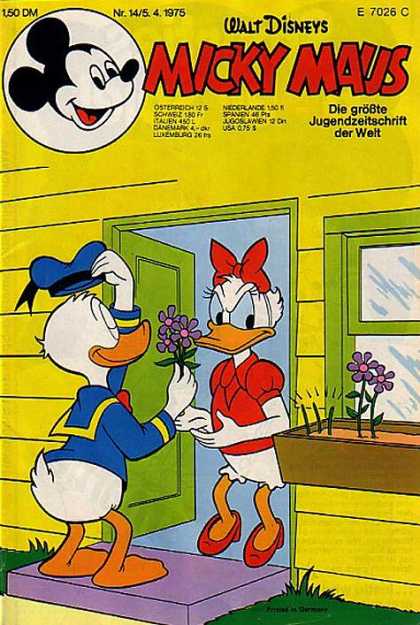 Micky Maus 1007 - Walt Disneys - Dazy - Donald Duck - Flower - Printed In Germany