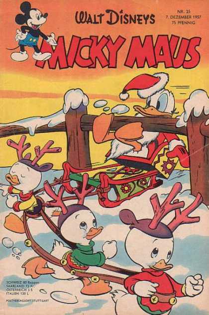 Micky Maus 103 - Walt Disneys - 7 Dezember 1957 - 75 Pfennig - Donald Duck - Fence