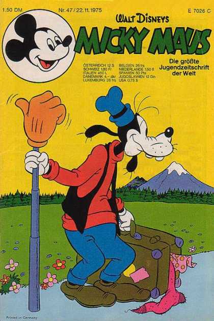Micky Maus 1040 - Goofy - Blue Hat - Mountains - Mittens - Luggage