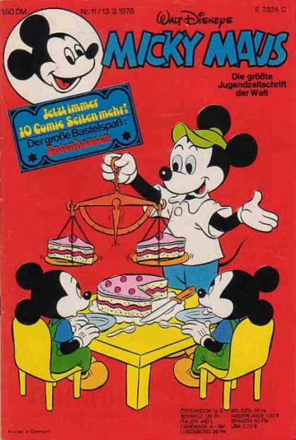 Micky Maus 1057 - Walt Disney - Cake - Spoon - Table - Balance