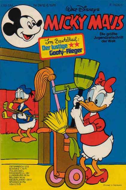 Micky Maus 1069 - Walt Disney - Donald Duck - Gooty-reiger - Cleaning Utensil - Room
