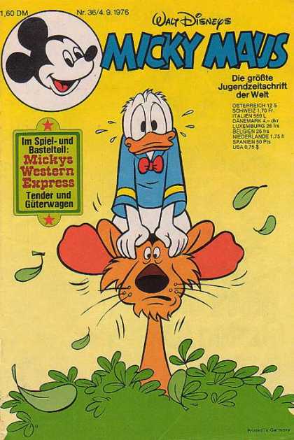 Micky Maus 1081 - Walt Disneys - Donald Duck - Lion - Tree - Italien 550 L