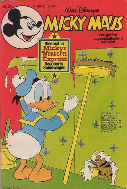Micky Maus 1084 - Walt Disneys - Donald Duck - Brush - Mouse - Paper