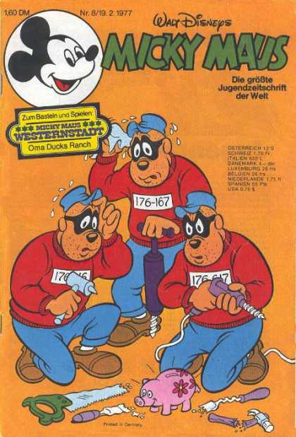 Micky Maus 1105 - Walt Disneys - Die Grobte Jugendzeitschrift Der Welt - Cap - Western Staff - Grilling Machine