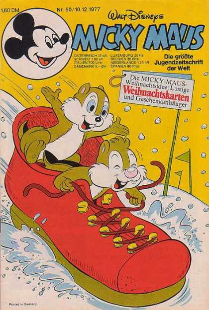 Micky Maus 1147 - Weihnachtskarten - 160 Dm - Walt Disneys - Nr50 - 10121977