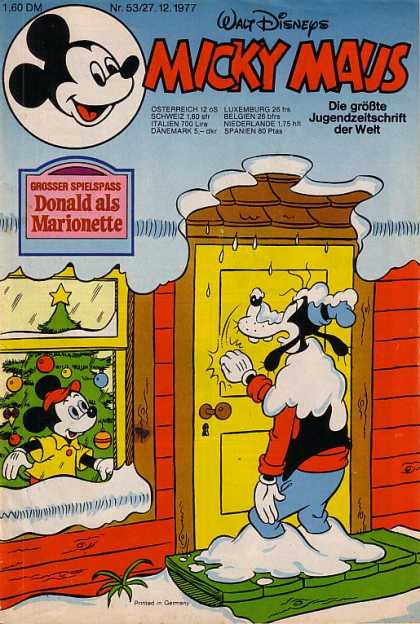 Micky Maus 1150 - Goofy - Knocking On Door - Window - Christmas Tree - Snow