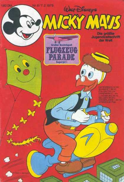 Micky Maus 1156 - Walt Disneys - Flugzeug Parade - Plane - Wolt - Die Grobte Jugendzeitachrift Der Wolt