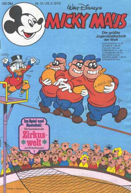 Micky Maus 1163 - German - Disney - Mickey Mouse - Scrooge Mcduck - Childrens Comics