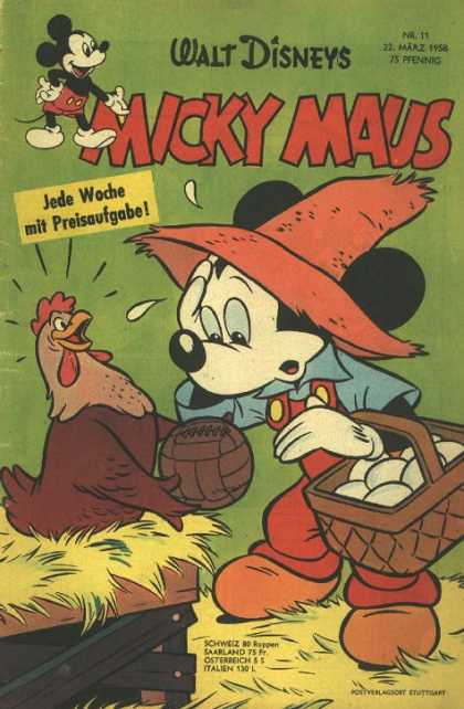 Micky Maus 117 - Walt Disney - Micky Maus - Jede Woche Mit Preisaufgabe - Futbol - 22 Marz 1958