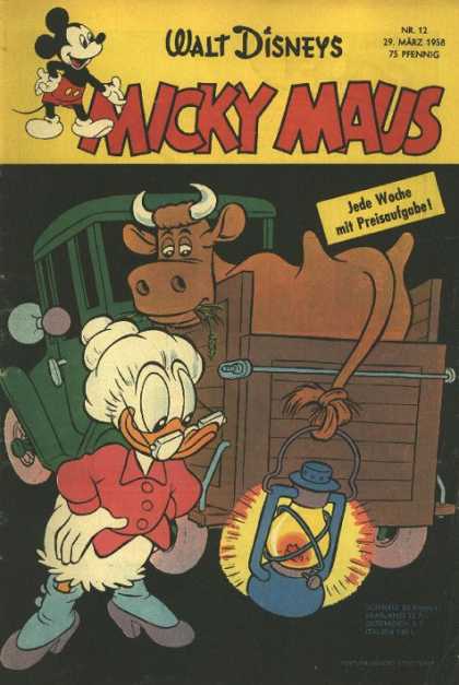 Micky Maus 118 - Farm Life - Cartoons - Old Misses Duck - Cow Goes To Market - Burns Truck Down On Way There With Lantern