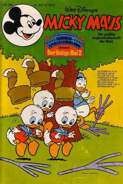 Micky Maus 1181 - Walt Disneys - Die Grobte - Jugendzeitschrift - Der Welt - Der Listige Hai 2