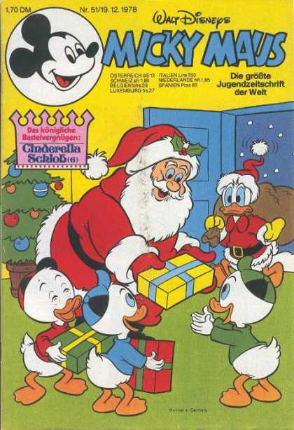Micky Maus 1201 - Walt Disney - Ducks - Sants - Christmas Tree - Presents
