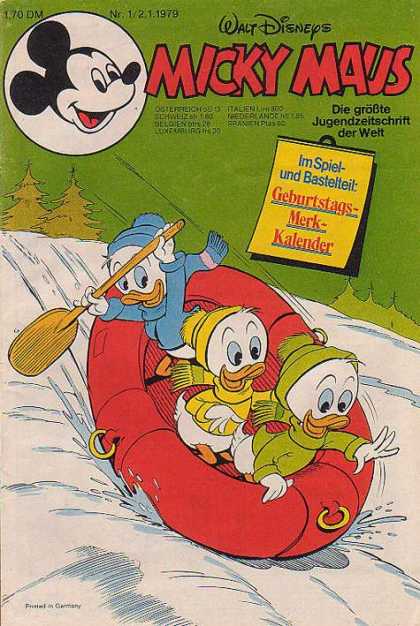 Micky Maus 1203 - Walt Disneys - Die Grobte Jugendzeitschrift Der Welt - 170 Dm - Im Spiel-und Bastelteil - Gerburtstags-merk-kalender