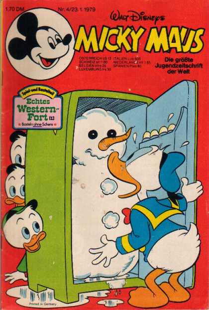 Micky Maus 1206 - Refrigerator - Snowman - Ducks - Melting - Carrot Nose