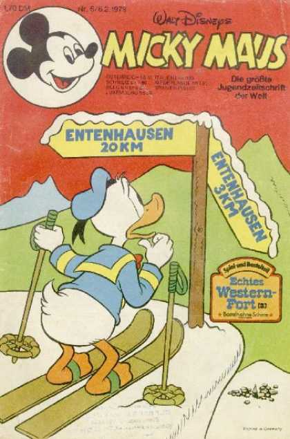 Micky Maus 1208 - Mouse - Snow - Donald - Ski - Walt Disney