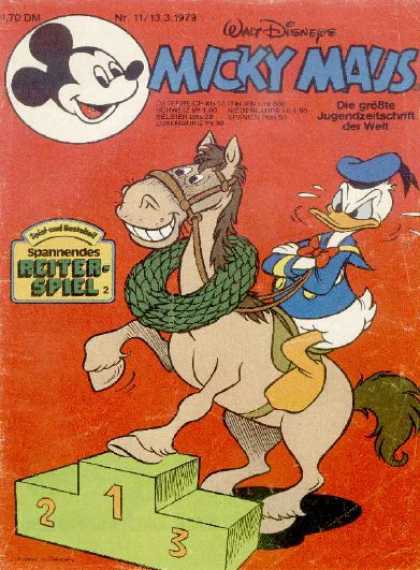 Micky Maus 1213 - Mickey Mouse - Donald Duck - Comic Horse Show - 1st Place Winner - Cartoon Characters