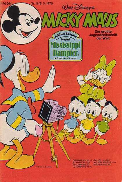 Micky Maus 1221 - Nephews - Daisy Duck - Mississippi Dampier - Camera - Donald Duck As A Photographer