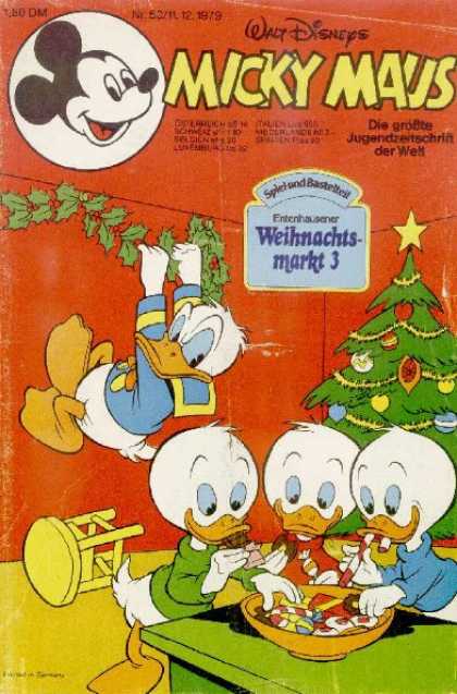 Micky Maus 1252 - Donald Duck - Mistle Toe - Christmas Tree - Huey Duey And Luey - Bowl Of Candy