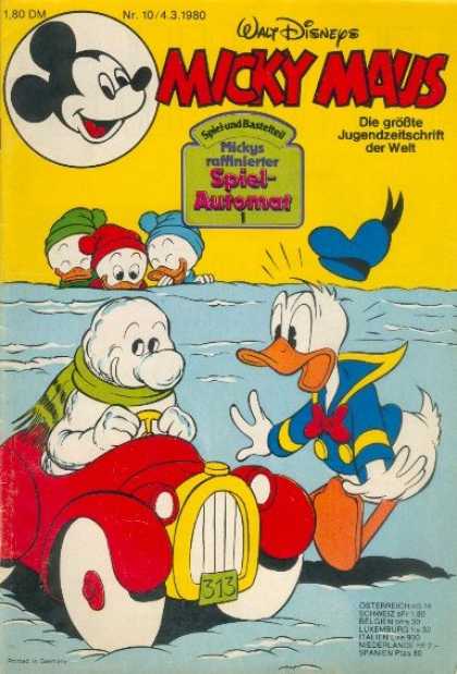 Micky Maus 1261 - Snowman - Walt Disney - Donald Duck - Die Grobte Jugendzeitschrift Der Walt - Mickys Raffinierter Spiel-automat