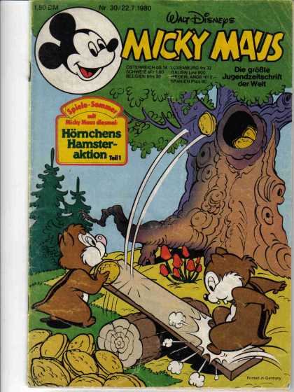 Micky Maus 1271 - Walt Disney - Mickey Mouse - Chip And Dale - Tree - Nuts