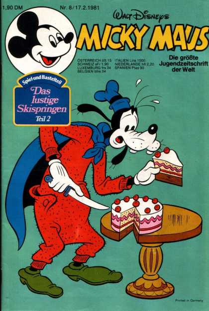 Micky Maus 1286 - Goofy - Disney - Cake - Knife - Table